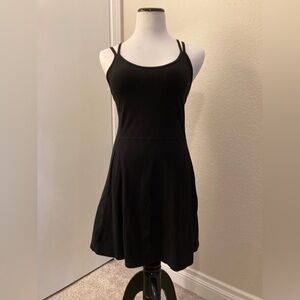 Old Navy Black Active Dress with Built in Shorts (with pocket)